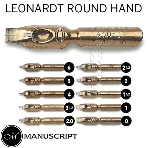 Ngòi Leonardt Round Hand