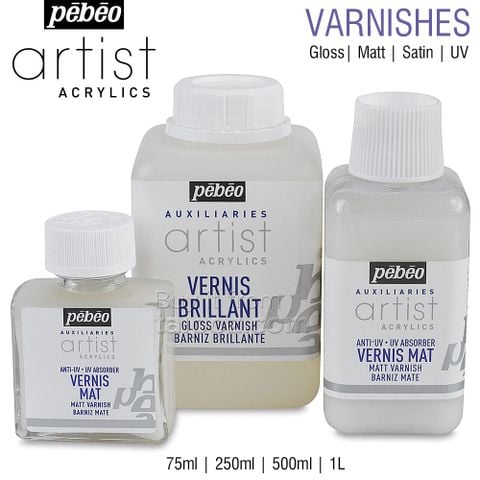 Keo phủ bảo vệ màu acrylic Pebeo Artist Varnish