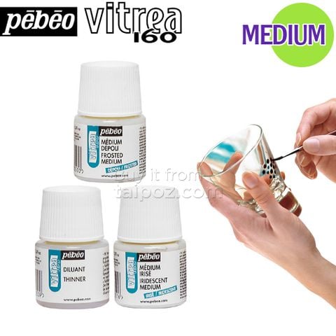 Phụ gia dùng cho màu vẽ kính Pebeo Vitrea 160 medium