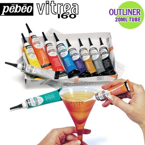 Tuýp vẽ viền trên kính Pebeo Vitrea 160 Outliner