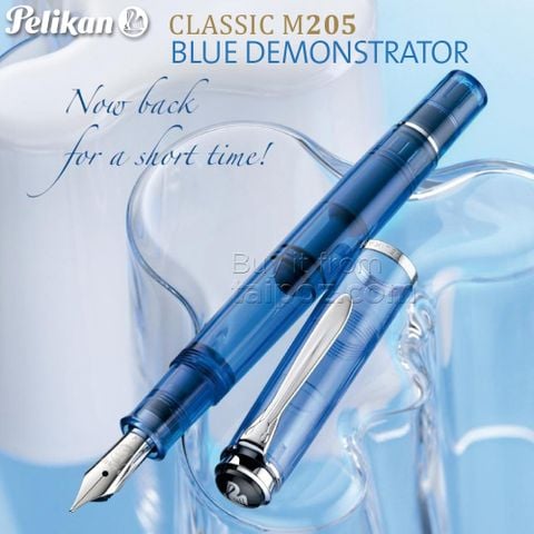 Bút máy Pelikan M205 Blue Demonstrator