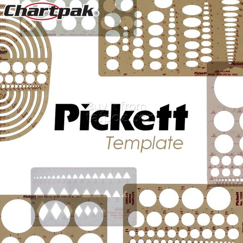 Thước lỗ hình template Pickett