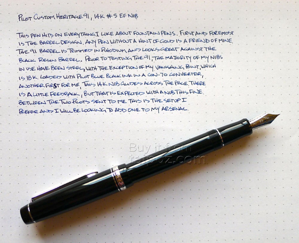 Pilot custom heritage 91 clearance