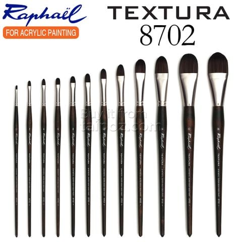 Cọ vẽ màu acrylic Raphael Textura 8702 - Cọ hạt phỉ