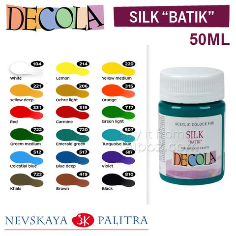 Màu vẽ trên lụa Decola Silk Batik