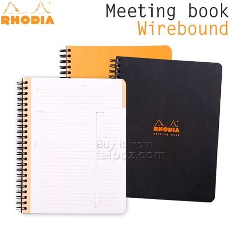 Sổ họp Rhodia Meeting Book gáy lò xo