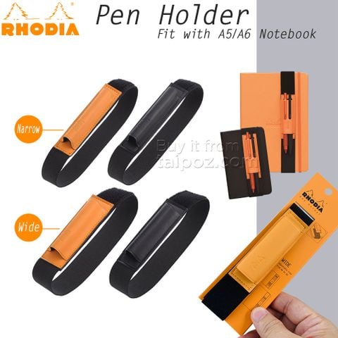 Cài bút kiểu dây đai Rhodia, kích thước vừa với sổ A6/A5