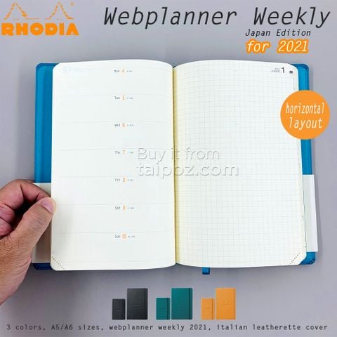 Sổ kế hoạch ngày Rhodia Webplanner Weekly - 2021/Horizontal