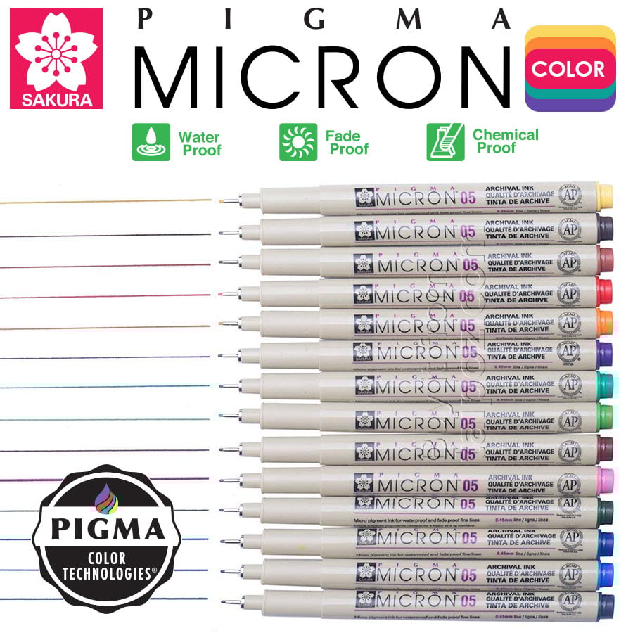 But đi Net Sakura Pigma Micron Mực Mau Taipoz