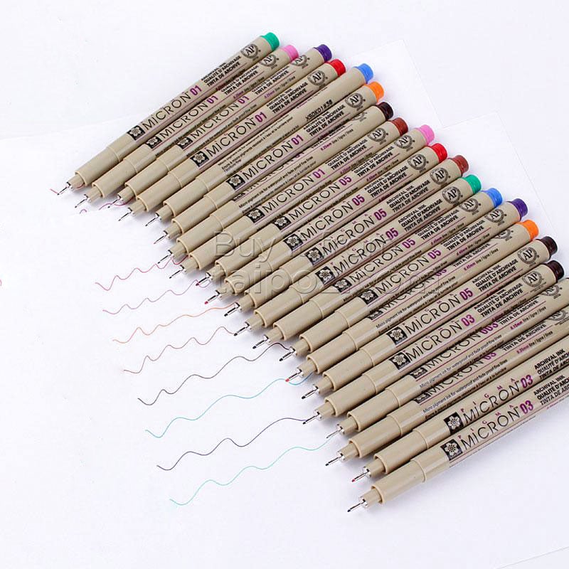 Bút đi nét Sakura Pigma Micron, mực màu – Taipoz