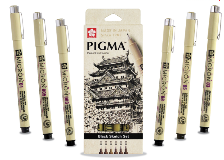 Bộ bút đi nét Sakura Pigma Micron – Taipoz