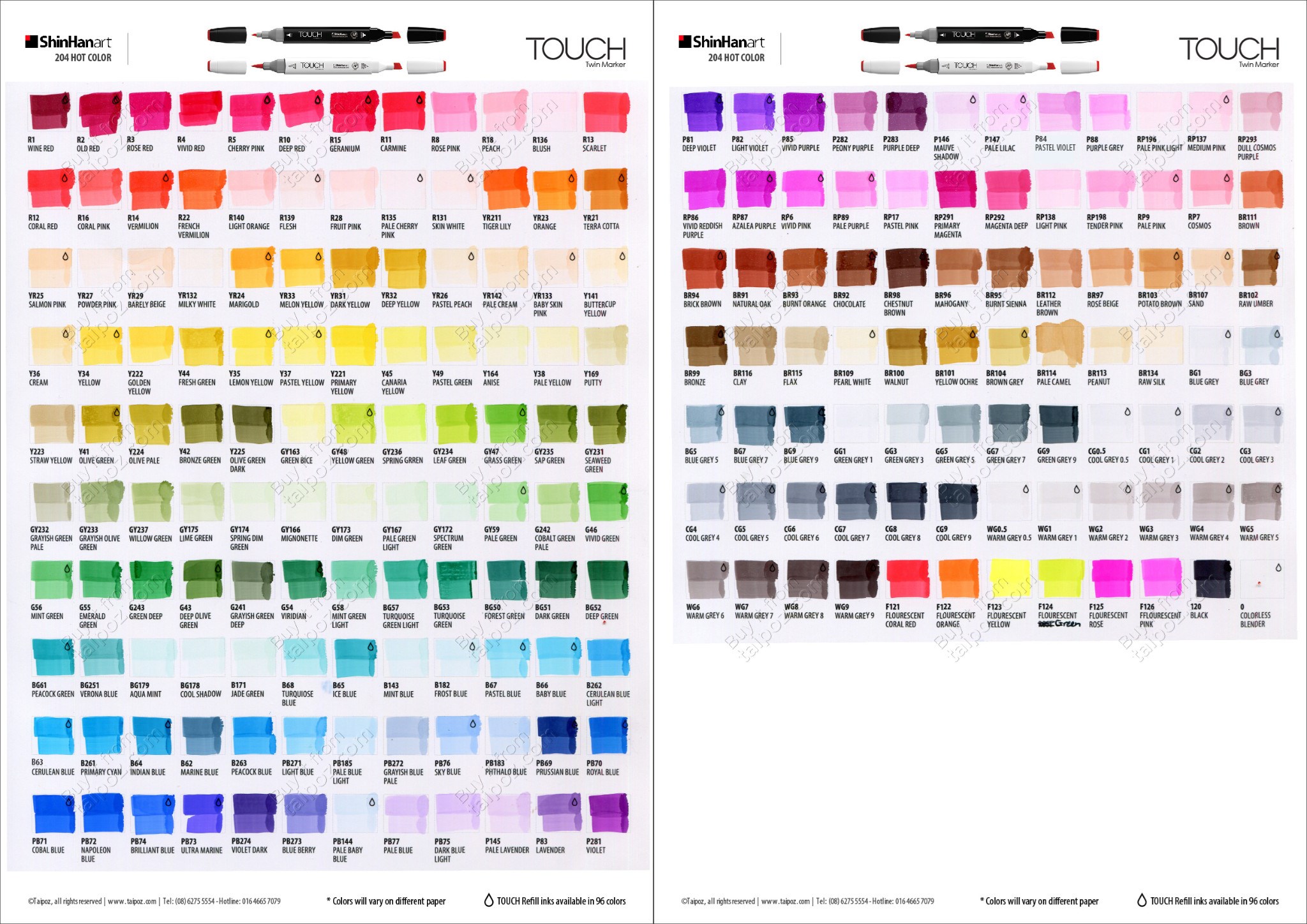 Bộ màu Acrylic Marker (12/24/36 màu) - 36 màu | Tiệm Tạp Hóa Nhà May