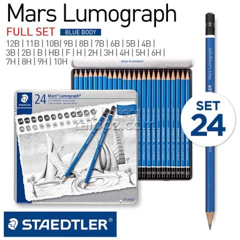 Bộ chì Staedtler Mars Lumograph 24 cây