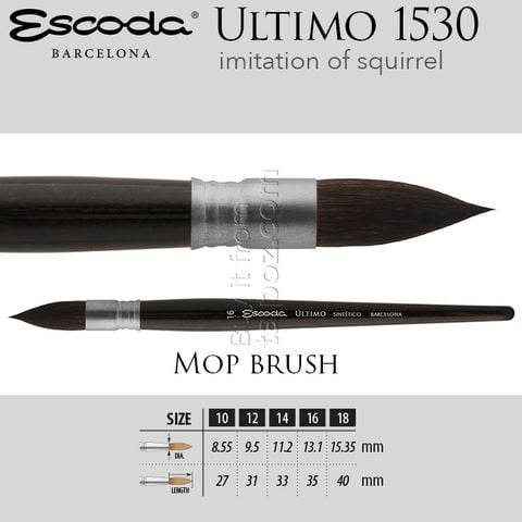 Cọ màu nước Escoda Ultimo 1530 - cọ mop