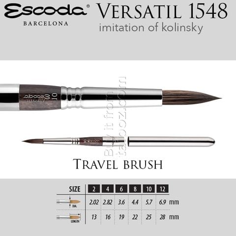 Cọ màu nước Escoda Versatil 1548 - travel brush