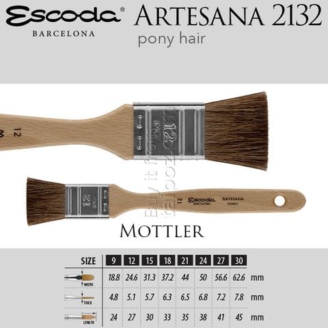 Cọ màu nước Escoda Artesana 2132 - cọ mảng