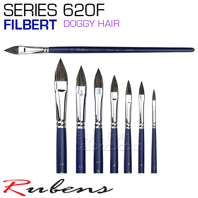 Cọ sơn dầu Rubens 600F - cọ đầu filbert – Taipoz