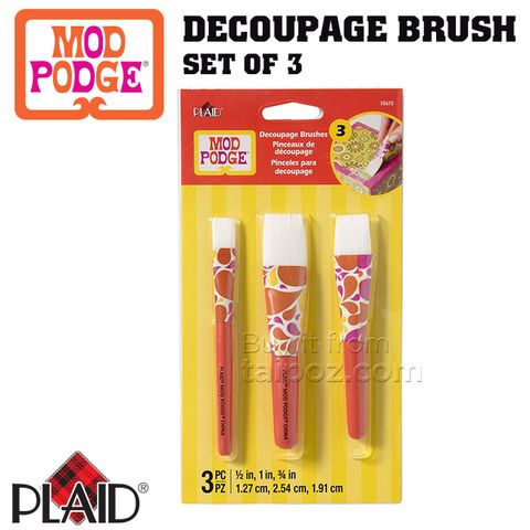 Cọ quét keo Mod Podge - bộ 3 cọ dẹt