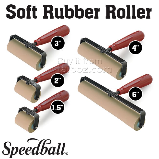 Con lăn mực in chất liệu cao su mềm Speedball – Taipoz