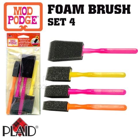 Cọ foam Mod Podge, bộ 4 cây