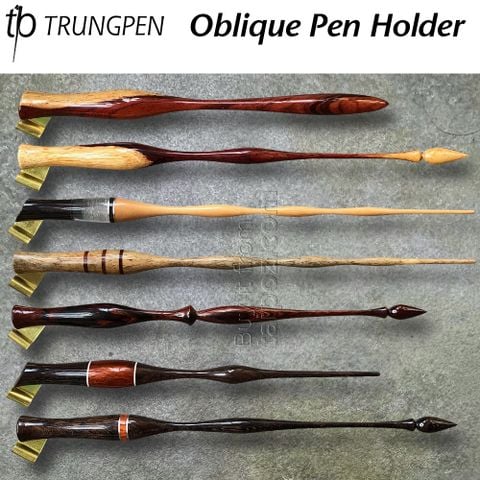 Cán bút oblique gỗ cao cấp Trung Pen