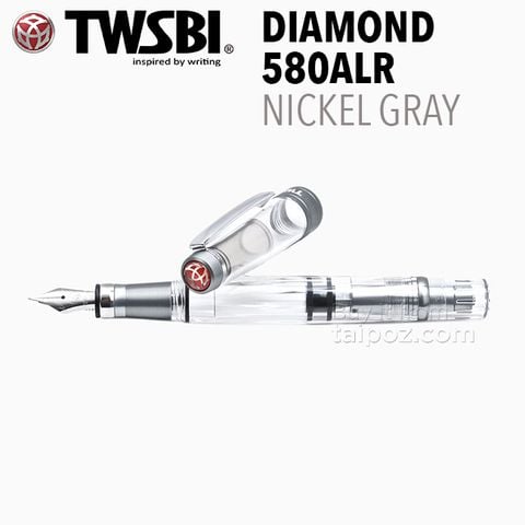 Bút máy TWSBI Diamond 580ALR Nickel Gray