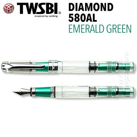Bút máy TWSBI Diamond 580AL Emerald Green