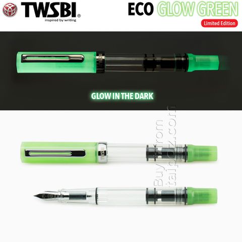 Bút máy TWSBI Eco, Glow Green