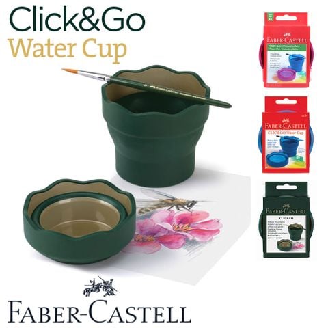 Cốc đựng nước rửa cọ gấp gọn Faber-Castell Clic&Go