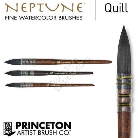 Cọ màu nước Princeton Neptune Fine - cọ mop (quill)