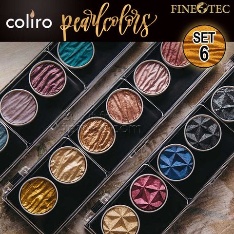 Màu nhũ mica Coliro Pearlcolors - Bộ 6 màu