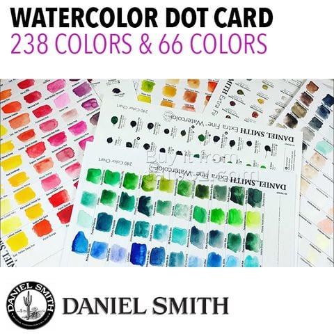 Bảng màu mẫu Daniel Smith Extra Fine Watercolor Dot-cards