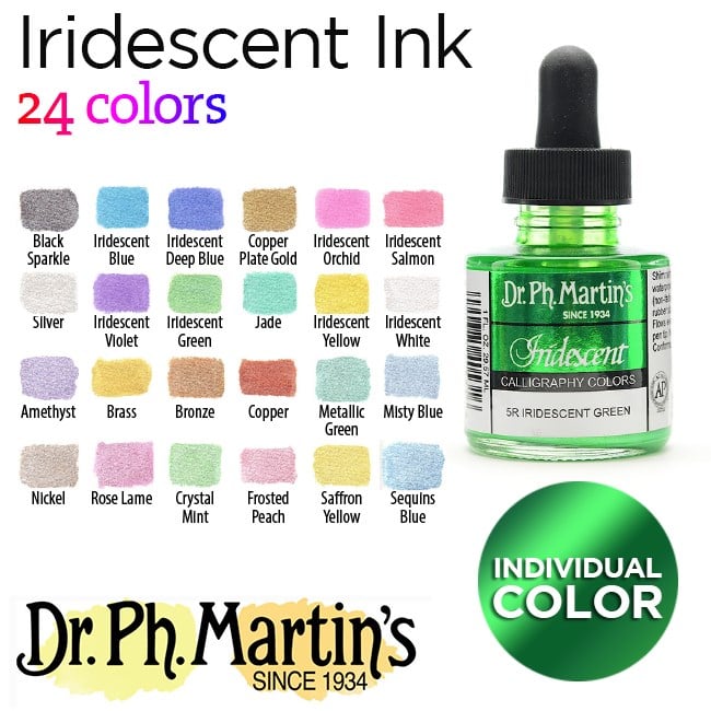 Dr. Ph. Martin's Iridescent Calligraphy Color 1oz - Silver