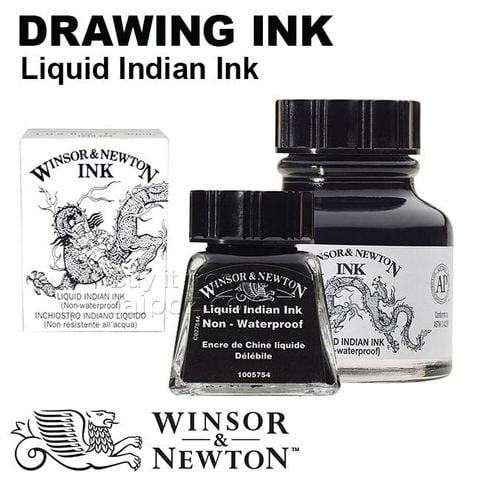 Mực vẽ Winsor & Newton Liquid Indian Ink