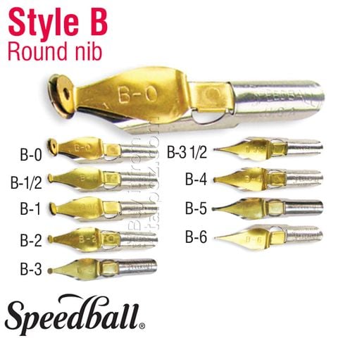 Ngòi Speedball style B (Round nib)