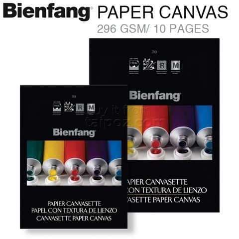 Sổ giấy vẽ vân canvas Bienfang