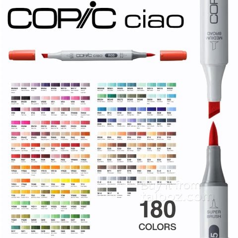Bút marker Copic Ciao, màu lẻ