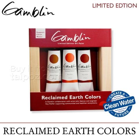 Bộ màu sơn dầu Gamblin Reclaimed Earth Colors (limited)