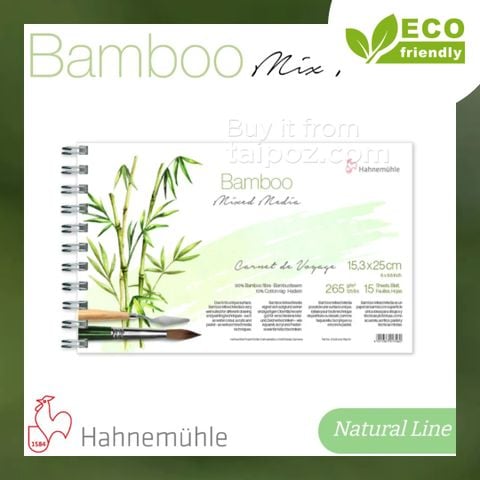 Sổ vẽ mixed media giấy Bamboo Hahnemuhle 265gsm
