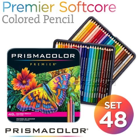 Bộ chì màu Prismacolor Premier 48 cây, hộp thiếc