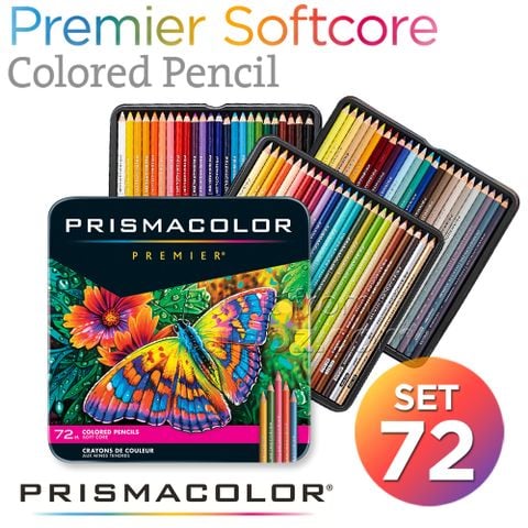 Bộ chì màu Prismacolor Premier 72 cây, hộp thiếc