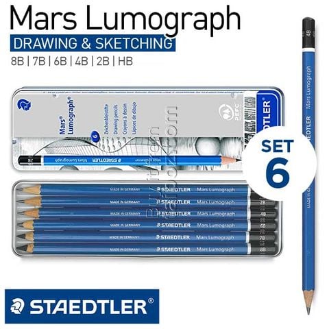 Bộ chì Staedtler Mars Lumograph 6 cây - Drawing & Sketching
