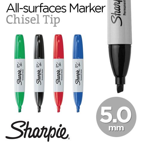 Bút vẽ trên nhiều chất liệu Sharpie, nét Chisel