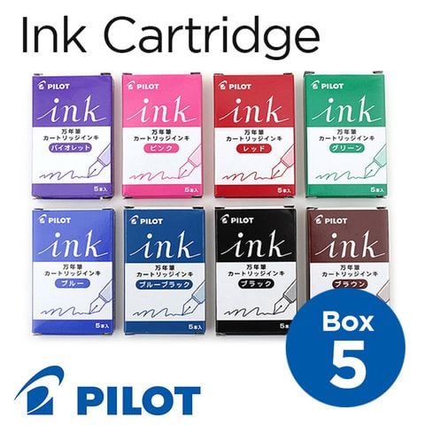 Mực ống cartridge Pilot INK, hộp 5 ống