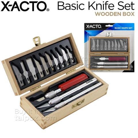 Bộ dao X-acto Basic Knife Set - hộp gỗ