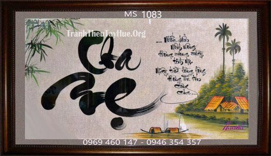 TRANH THÊU TẶNG CHA MẸ MS 1083