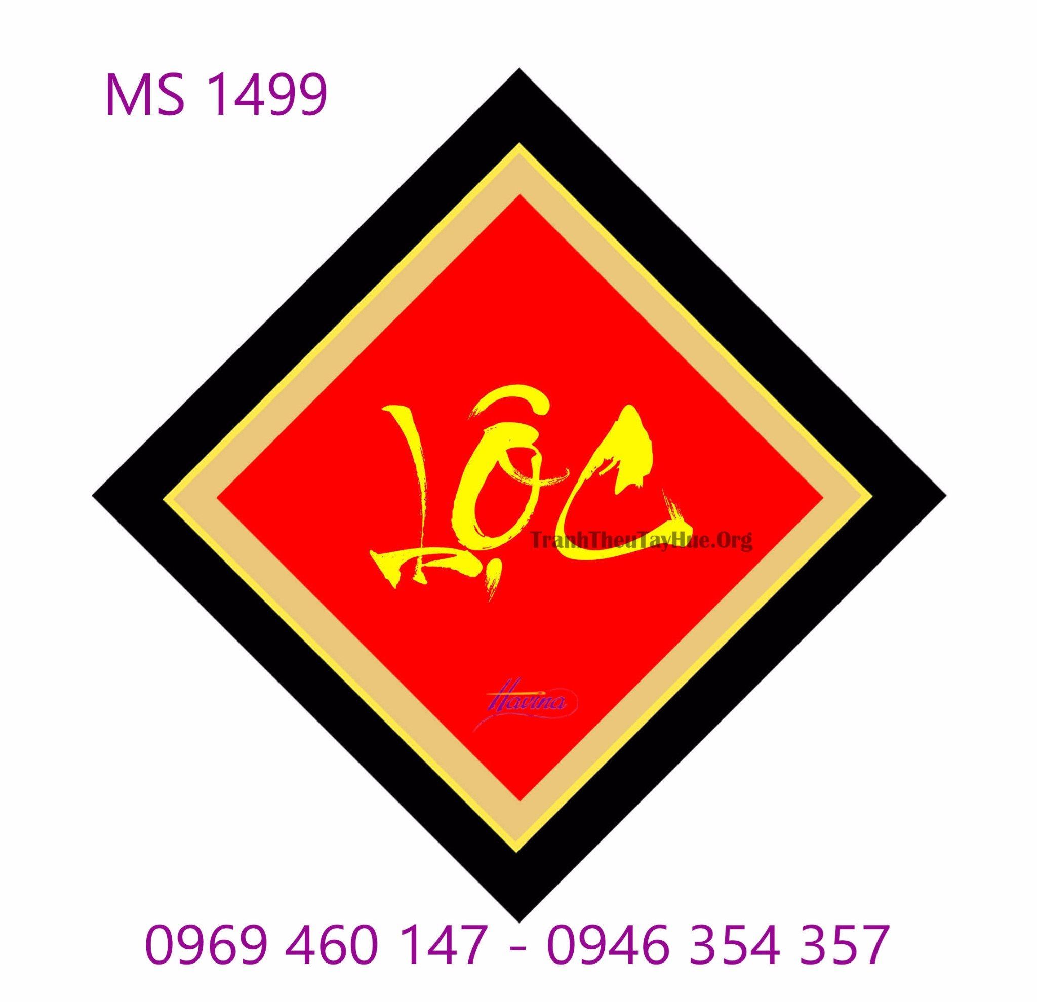 TRANH THÊU CHỮ LỘC MS 1499