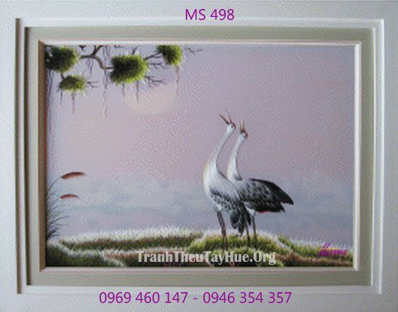 TRANH THÊU TẶNG ĐÁM CƯỚI MS 498