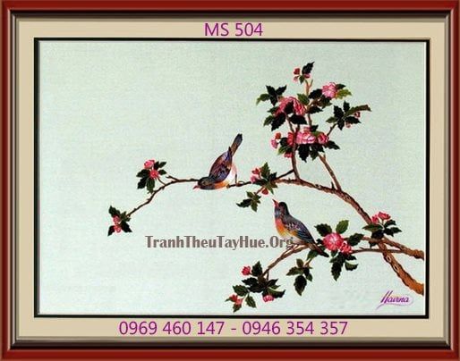 TRANH THÊU TẶNG ĐÁM CƯỚI MS 504