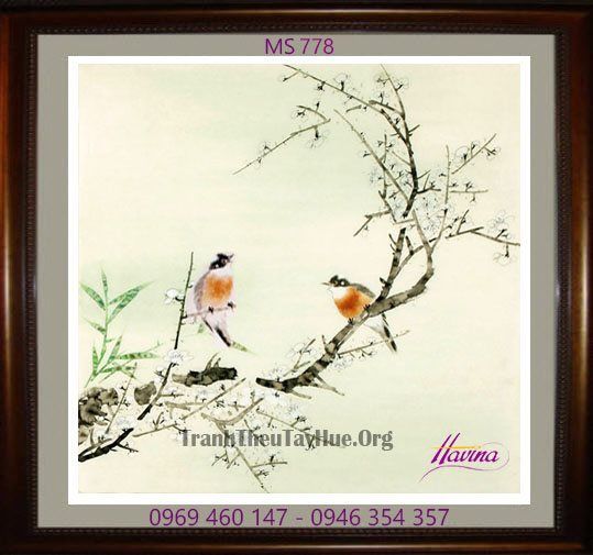 TRANH THÊU TẶNG ĐÁM CƯỚI MS 778